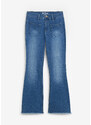 bonprix Strečové džínsy FLARED, High Waist, farba modrá, rozm. 42