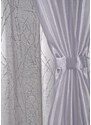 bonprix Dvojvrstvová záclona s dekoračným úchytom (1 ks), farba šedá