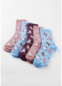 bonprix Ponožky, detské (5 ks v balení) so zvlneným zakončením, s bio bavlnou, farba fialová