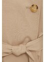 Kabát Lauren Ralph Lauren dámsky, béžová farba, prechodný, dvojradový, 297936851
