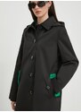 Kabát Lauren Ralph Lauren dámsky, čierna farba, prechodný, 297936855