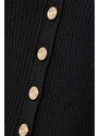 Hodvábny sveter Pinko čierna farba, tenký, 102018.A1KW