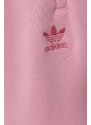 Detské tepláky adidas Originals ružová farba, jednofarebné