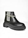Fox Shoes R726418209 Women's Boots with Black Stones and Thick Soles