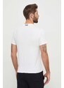 Bavlnené tričko Napapijri S-Canada pánske, biela farba, vzorovaný, NP0A4HQM0021