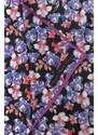 Šatka s prímesou hodvábu Lauren Ralph Lauren fialová farba,vzorovaná,454937203