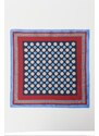 ALTINYILDIZ CLASSICS Men's Claret Red-Navy Blue Patterned Handkerchief