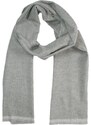 Módny jednofarebný šedý šál Fraas