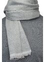 Módny jednofarebný šedý šál Fraas