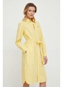 Bavlnené šaty Polo Ralph Lauren žltá farba, mini, rovný strih, 211928808