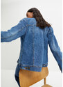 bonprix Džínsová bunda, strečová, basic, farba modrá