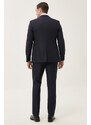 ALTINYILDIZ CLASSICS Men's Navy Blue Extra Slim Fit Slim Fit Vest Patterned Tuxedo Tuxedo