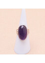 Nefertitis Ametyst prsteň striebro Ag 925 LOT18 - 52 mm (US 6), 6,1 g