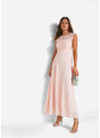 bonprix Maxi večerné šaty s čipkou, farba ružová, rozm. 42