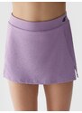 4F Dievčenská športová sukňa 2-v-1 - fialová