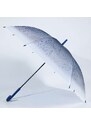 Palicový dáždnik - kvapky vody (modrá)