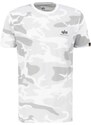 Alpha Industries Basic T Small logo Camo tričko pánske White Camo