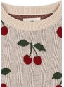 Dievčenské bavlnené šaty Konges Sløjd červená farba, mini, oversize