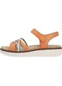 RIEKER Dámske sandále REMONTE D2058-38 oranžová S4