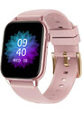 Smart hodinky Madvell Pulsar s volaním cez bluetooth a EKG růžové so silikónovým remienkom