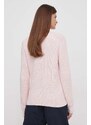 Bavlnený sveter Tommy Hilfiger ružová farba,teplý,WW0WW41146