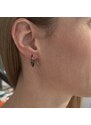 MAJYA Strieborné náušnice KARIN 18 mm black 10444