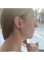MAJYA Strieborné náušnice KARIN 18 mm black 10444