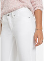 bonprix Strečové džínsy, krátka dĺžka, farba biela