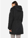 bonprix Funkčná bunda parka s kožušinovým flísom a kapucňou, vodoodolná, farba čierna
