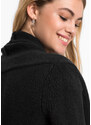 bonprix Dlhý pletený sveter, farba čierna