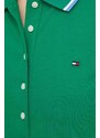 Polo tričko Tommy Hilfiger dámsky,zelená farba,WW0WW41285