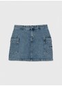 Bavlnená rifľová sukňa Calvin Klein Jeans mini, rovný strih