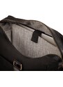 Bagind Voyage Misty - Priestranná cestovná taška z čiernej hovädzej kože a canvasu.