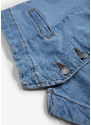 bonprix Strečová džínsová vesta, farba modrá