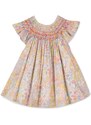 Detské bavlnené šaty Tartine et Chocolat béžová farba, mini, áčkový strih