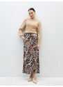 LC Waikiki Elastic Waist Comfortable Fit Patterned Women's Skirt