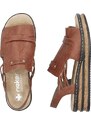 Dámske sandále RIEKER 62962-22 hnedá S4