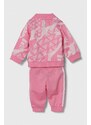 Tepláková súprava pre bábätká adidas ružová farba