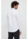 Bavlnená košeľa Versace Jeans Couture pánska, biela farba, regular, s klasickým golierom, 76GAL2SW N0132