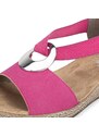 Dámske sandále RIEKER 624H6-32 ružová S4
