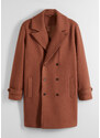 bonprix Blejzrový kabát s podielom vlny, farba hnedá