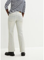 bonprix Strečové džínsy, široké, stredná výška pásu, Tinting, farba modrá