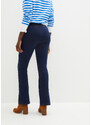 bonprix Strečové džínsové legíny, vysoký pás, Flared, farba modrá, rozm. 36