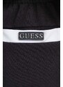 Šortky Guess ZOEY dámske, čierna farba, vzorované, vysoký pás, V4GD05 KC5R0
