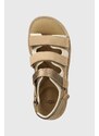 Semišové sandále UGG Goldencoast Multistrap pánske, béžová farba, 1153095