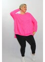Turecko Oversize pletený pulóver - ružový