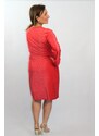 Taliansko Červené krátke lurexové šaty