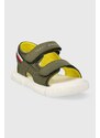 Detské sandále Tommy Hilfiger zelená farba