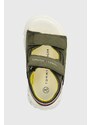 Detské sandále Tommy Hilfiger zelená farba