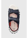 Detské sandále Tommy Hilfiger tmavomodrá farba